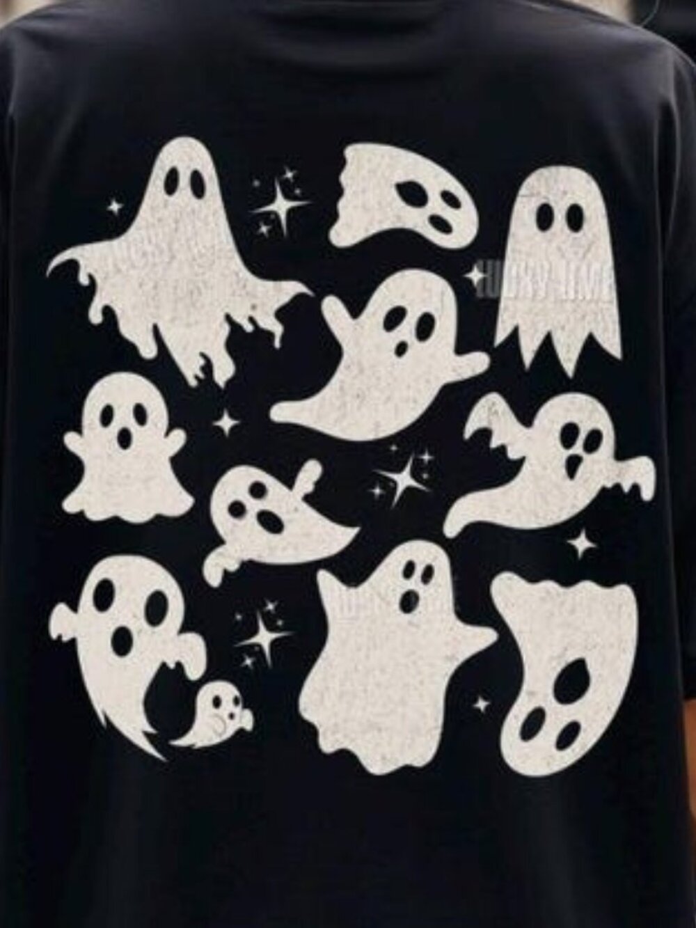 Halloween Ghost Shirt, Ghost Collage Shirt, Halloween Graphic Tee - Picture 2 of 5